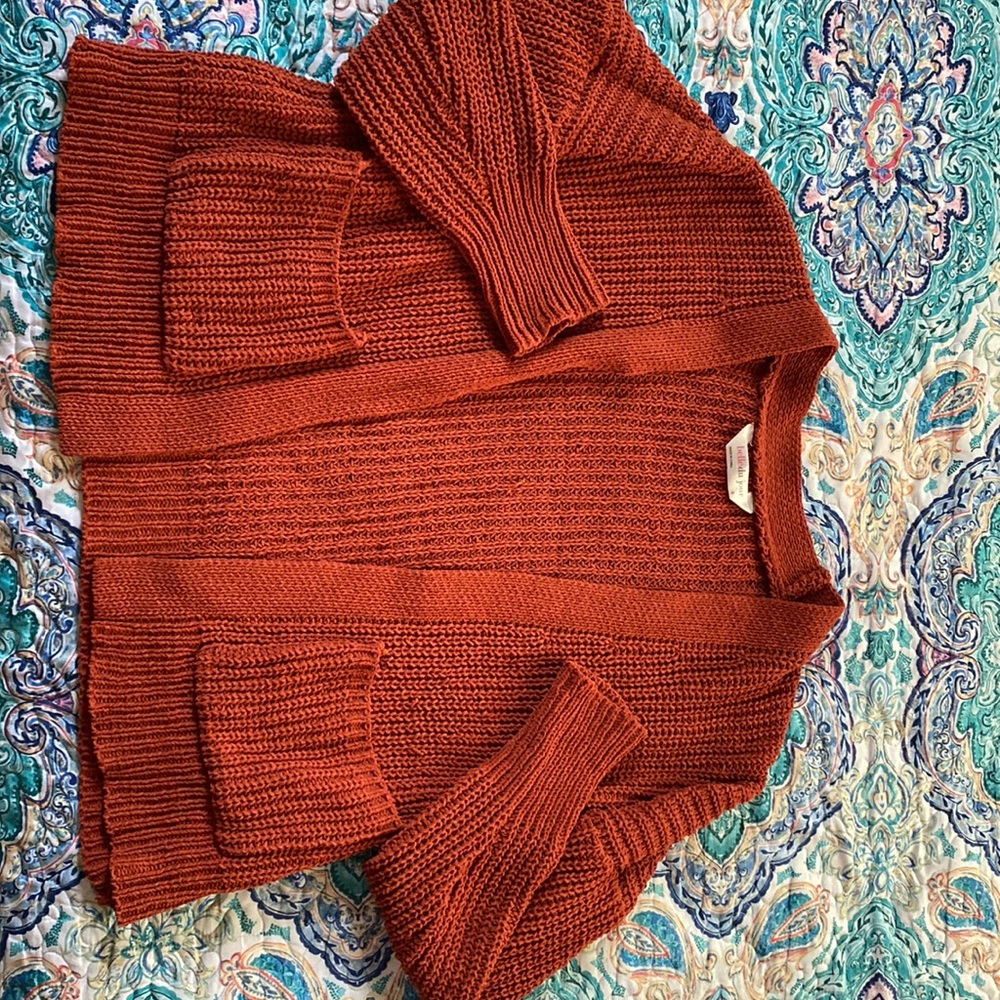 Soft Burnt Orange Cardigan